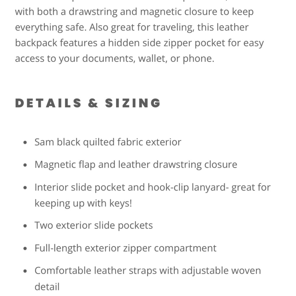 Consuela "Sam" Backpack - Picture 7 of 7